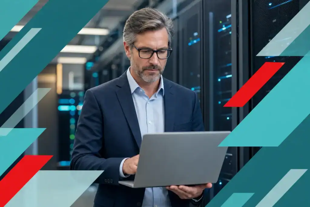 IT professional managing network security and infrastructure in a data center environment.