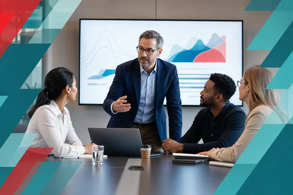 Technology advisor working with a business leadership team on strategy