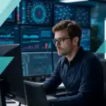 IT professional managing cybersecurity and network infrastructure for Houston businesses.
