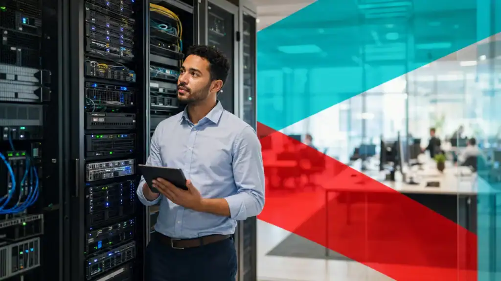 IT professional managing network servers at CNiC Solutions in Houston, TX.