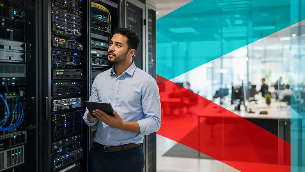 IT professional managing network servers at CNiC Solutions in Houston, TX.