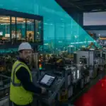 IT technician managing network infrastructure in a high-tech industrial facility in Houston, TX.