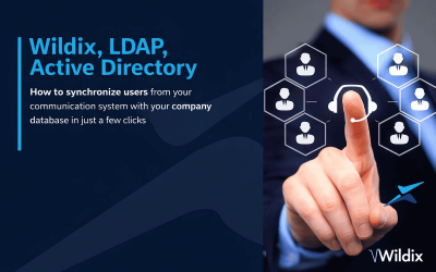 LDAP active directory synchronization for enterprise user management and simplified communication system integration.