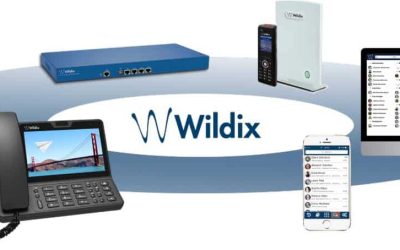 Seamless communications platform featuring smartphones, desktops, VoIP phones, and networking devices for enterprise use.